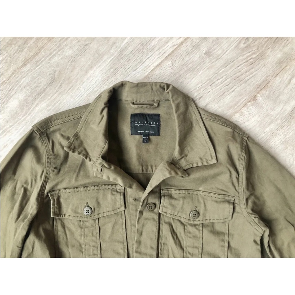 Sanctuary Green Button Down Light Jacket!!! - image 3